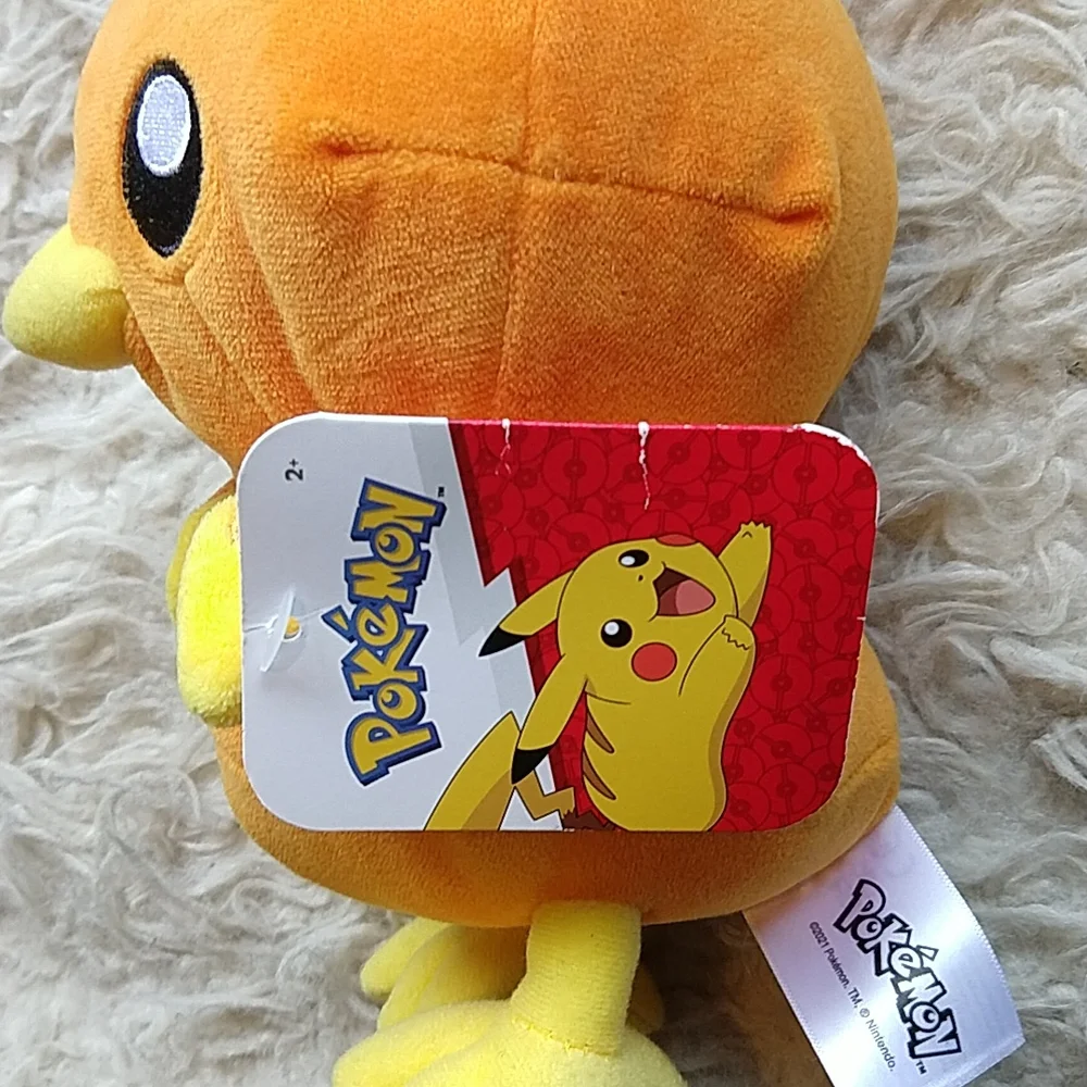 Pokemon Torchic Orange and Yellow Bird Chick Plush Tag 9